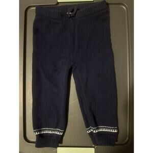 Janie and Jack Navy Sweater Pants 18-24 Months - Flaw